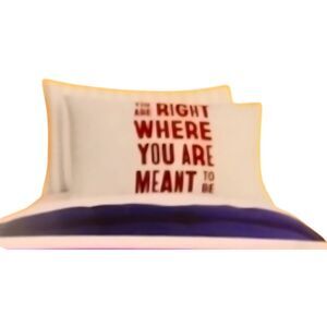 Room Essentials " You Are Right Where You Are Meant To Be"  Pillowcases